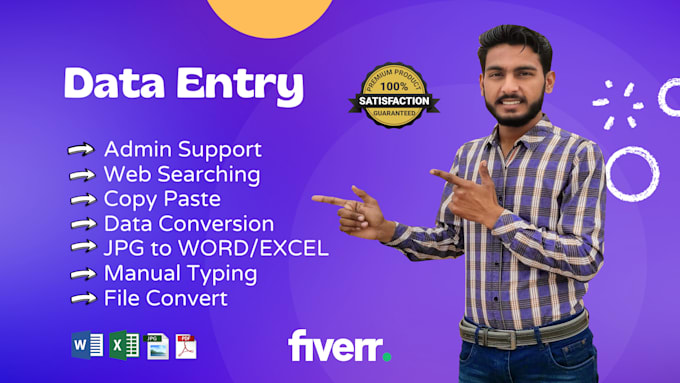 Do data entry , web searching and data conversion by Nasir_ali69 | Fiverr