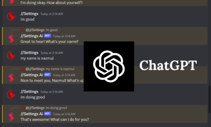 Create a chat gpt chatbot in discord by Htm_love | Fiverr