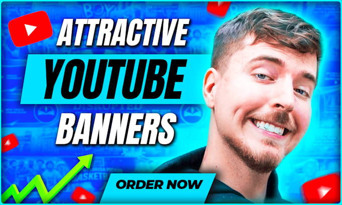 design an attractive youtube banner in 3 hours