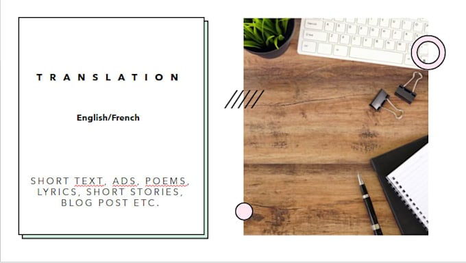 Translate any text from english to french or vice versa by Mvs_0730 ...