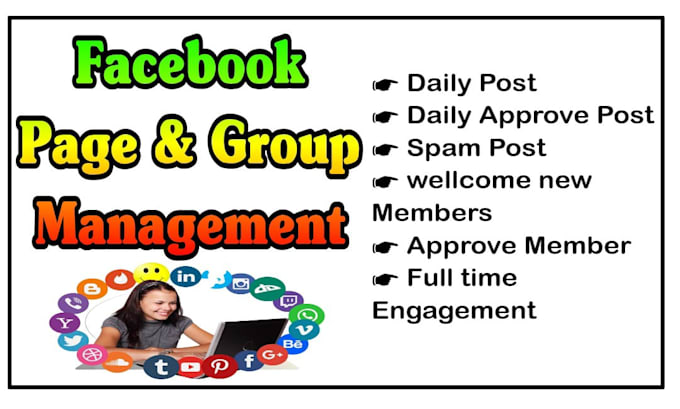 be your facebook page manager and content creator