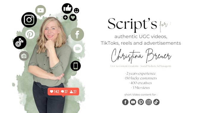 create a script for an ugc video, tiktok or reel including videoguide for you
