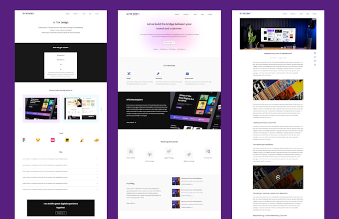 Design website and app ui ux in figma by Shirinakbarii | Fiverr