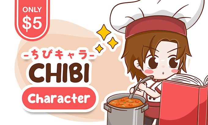 draw cute vector character with chibi style