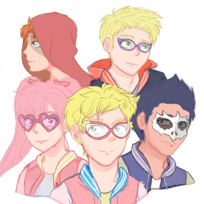 draw comic page illustration, webtoons for you
