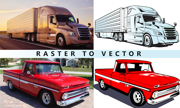 draw vector line art for you