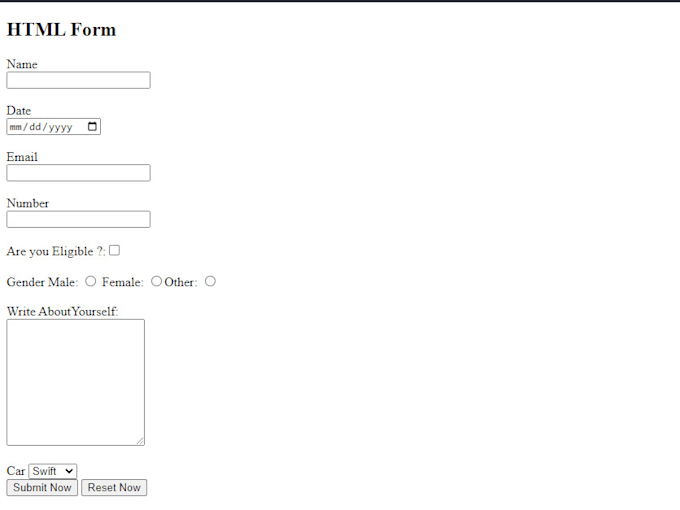 Design html and css form and websites by Haseebiftikh671 | Fiverr