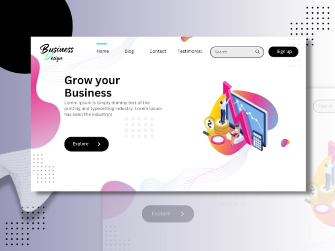 Design website landing page ui ux design in figma by Bilal9472 | Fiverr