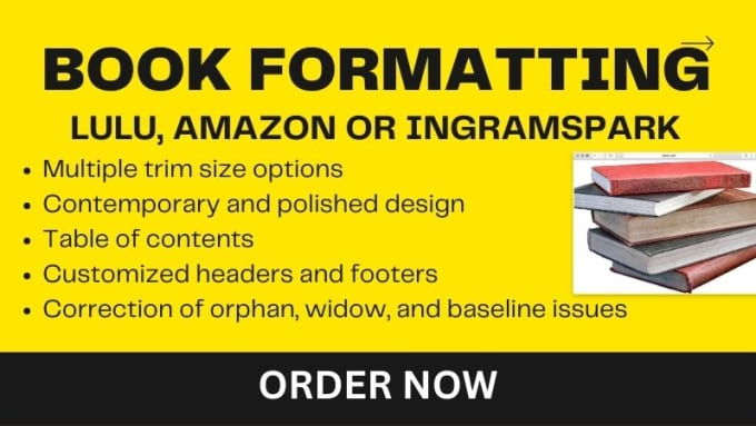 Format your book for ingram spark amazon and lulu by Anamzaheer Fiverr