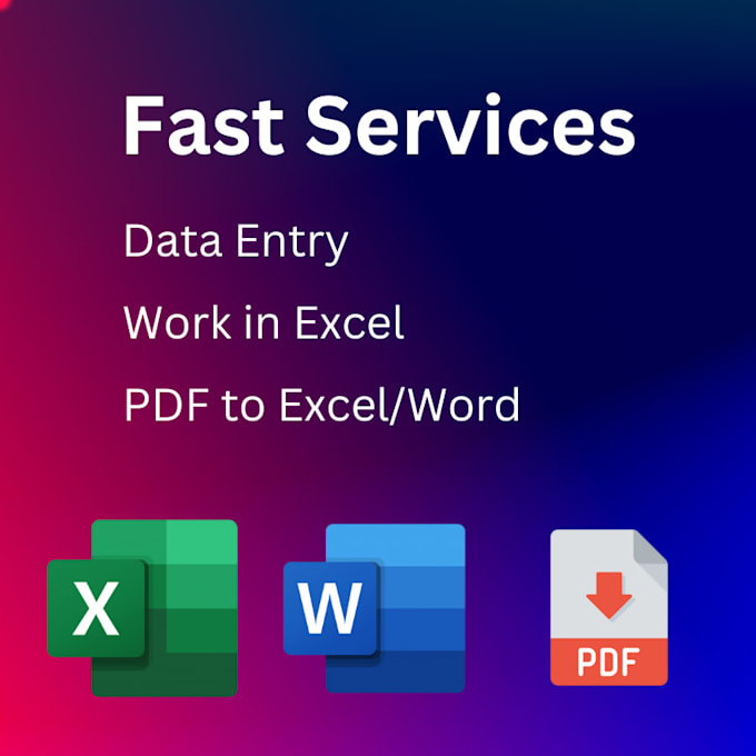 Do accurate excel data entry, copy paste, web research, by Theanabiozz ...