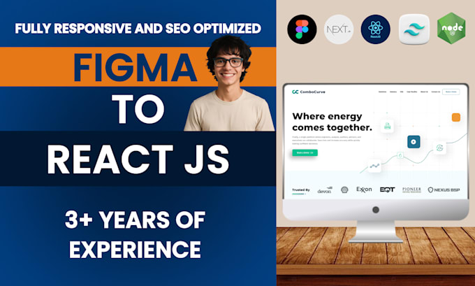 convert your figma design into responsive react js website