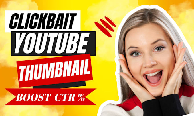 design eye catchy youtube thumbnail