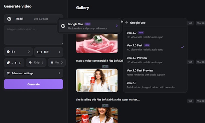 create any ai web app with openai gpt5 or google gemini