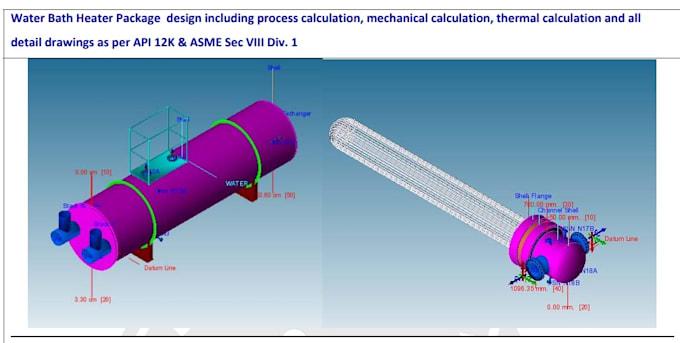 do vessel columns mechanical design fea and its drawing