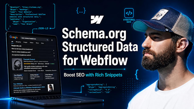 add structured data with schema org to your webflow website