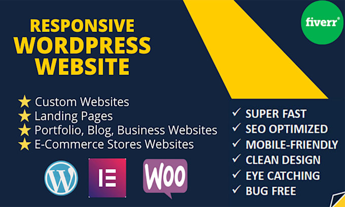 design responsive, SEO friendly, and fast loading wordpress website