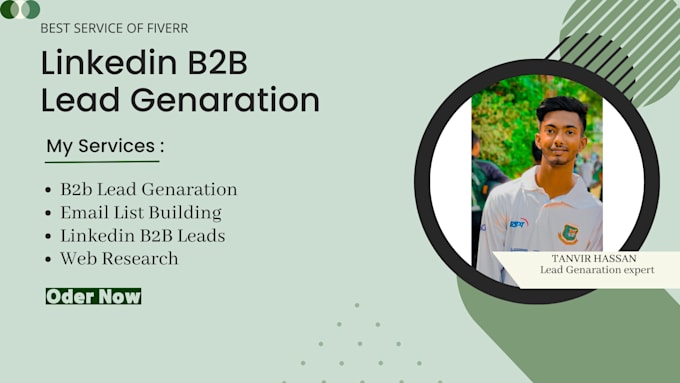 Linkedin b2b lead generation and data entry, web research by ...