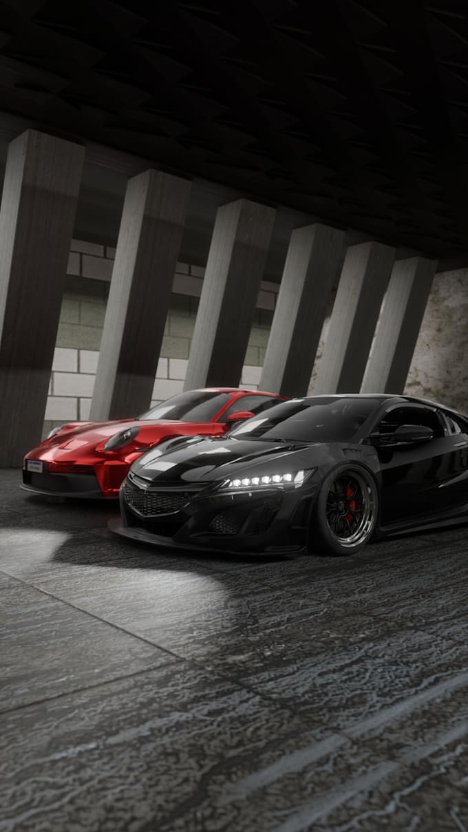 create cinematic 3d car commercials and animations