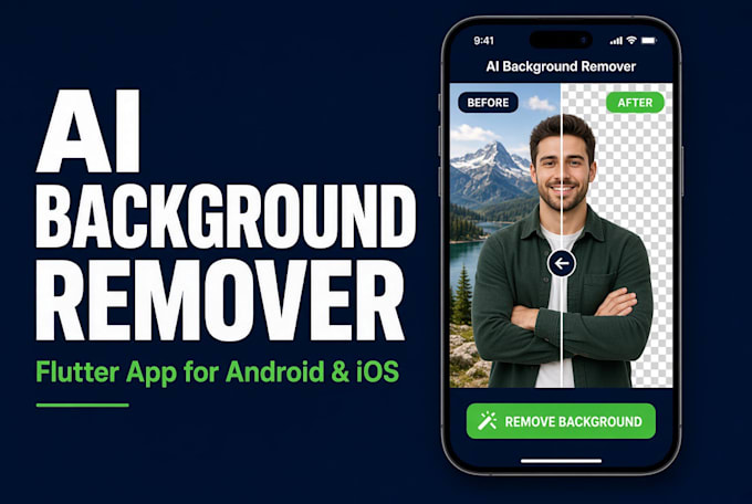 develop ai background remover app with flutter