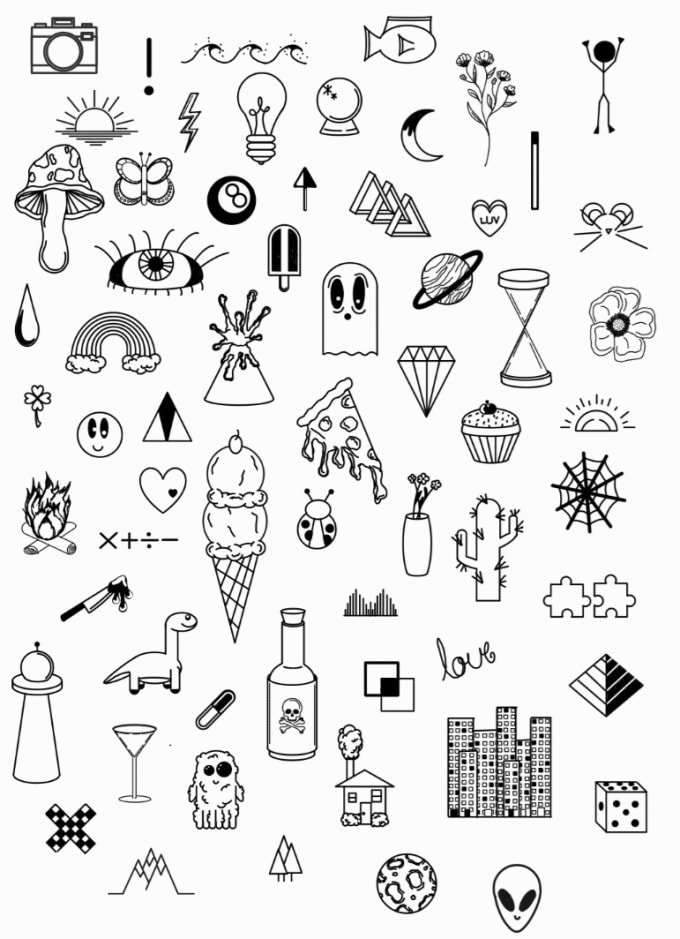 Design a tattoo flash sheet in my own style for you by Bernigottlieb ...