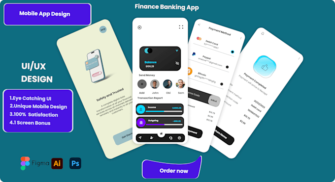 Do ui ux mobile app and website design using figma by Naziru2020 | Fiverr