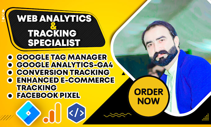 setup google tag manager, analytics, ga4, gtm, events tracking