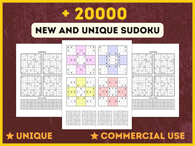 Make You 20 000 9x9 Never Been Published Sudoku Puzzles And Solutions 