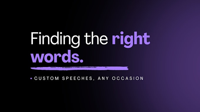write a clear, compelling speech tailored to your audience