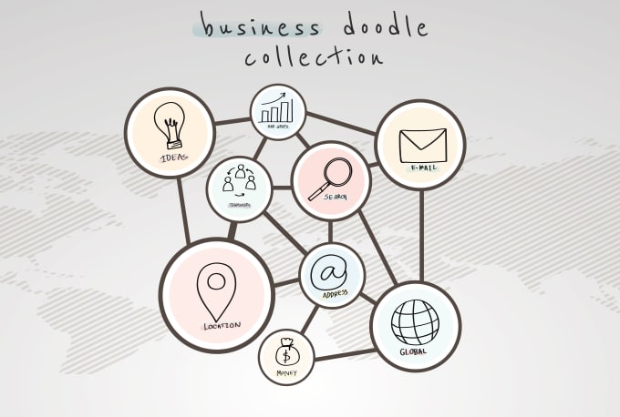 design a custom hand drawn doodle icon set