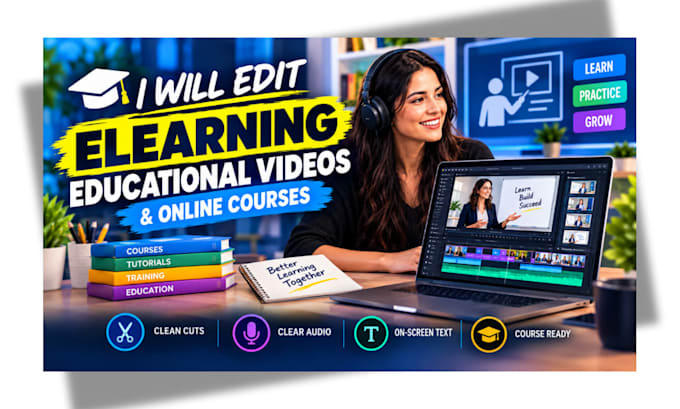 edit elearning educational videos and online courses