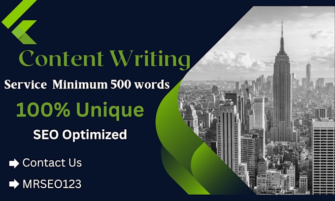 be your SEO website content writer or copywriter