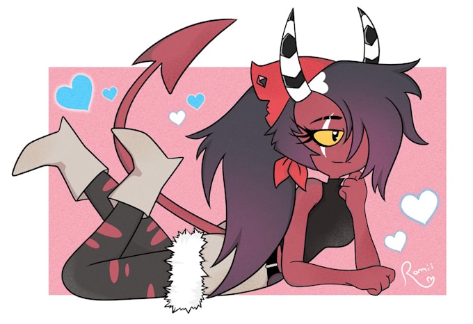 draw your fave helluva boss, hazbin hotel character or oc