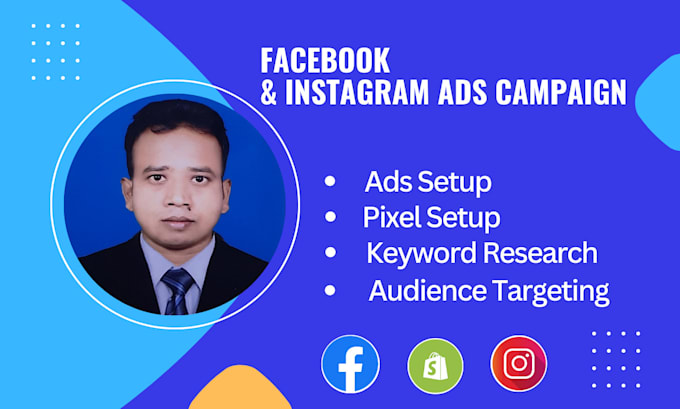 Setup facebook and instagram ads campaign manage by Ripon987192 | Fiverr