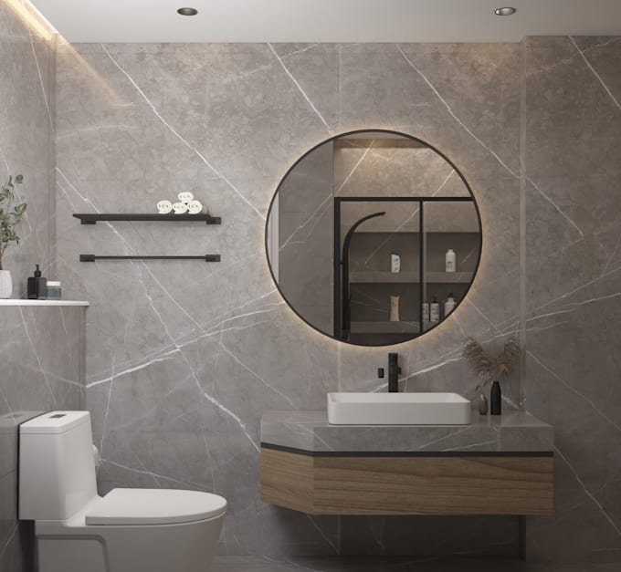 design your bathroom in 3d photorealistic render