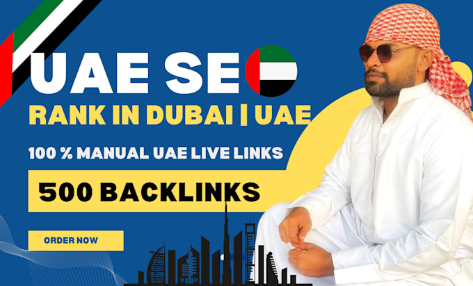 create 500 high da uae backlinks manually