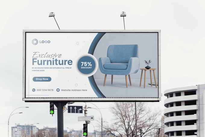 Billboard yard sign event banner outdoor signage sign board vinyl