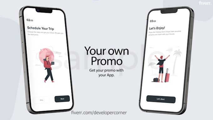 create a stylish mobile app promo video