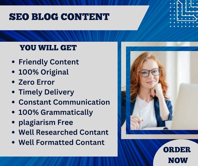 write SEO articles and blogs for website at any niche in 1 day