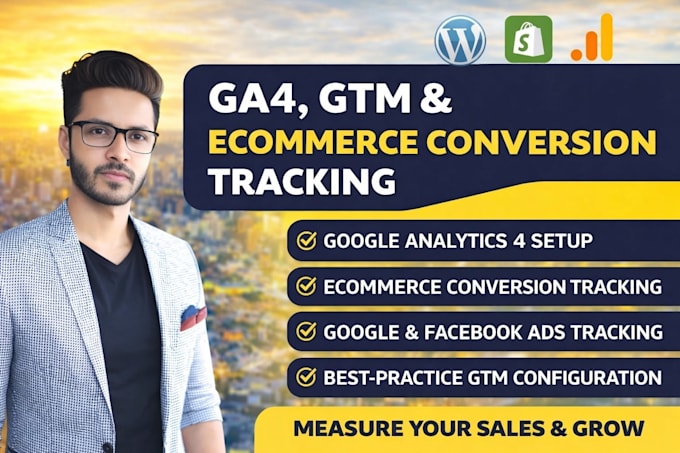 set up google analytics 4, GTM, and ecommerce tracking