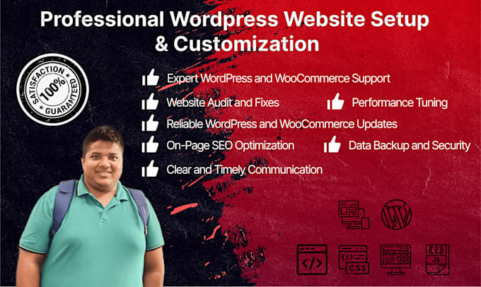 Hot Deals! I will fix wordpress bugs, update website, optimize SEO and pagespeed  for $15