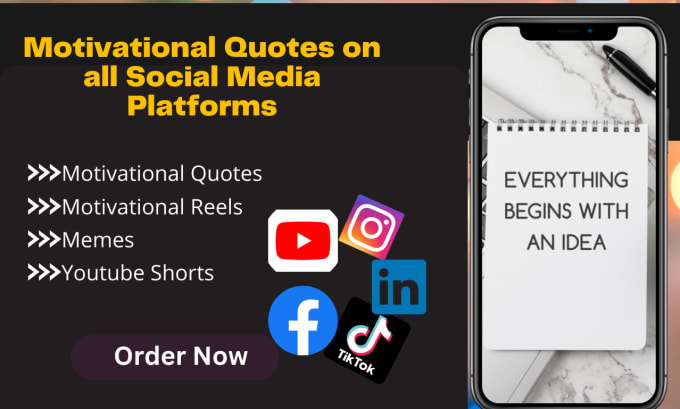 Create motivational, inspirational quotes, reels memes on social media ...