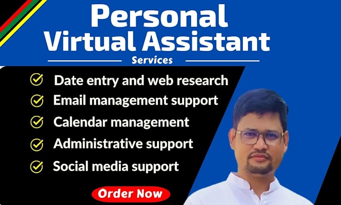 be your virtual assistant for personal, web research, admin work