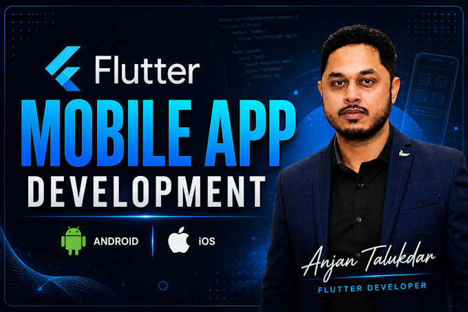 develop a custom flutter app for ios and android
