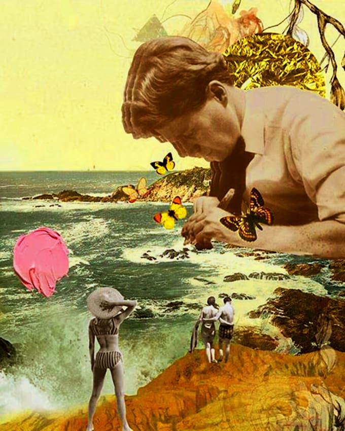 Draw a mixed media portrait,other illustration by Clapoukso Fiverr