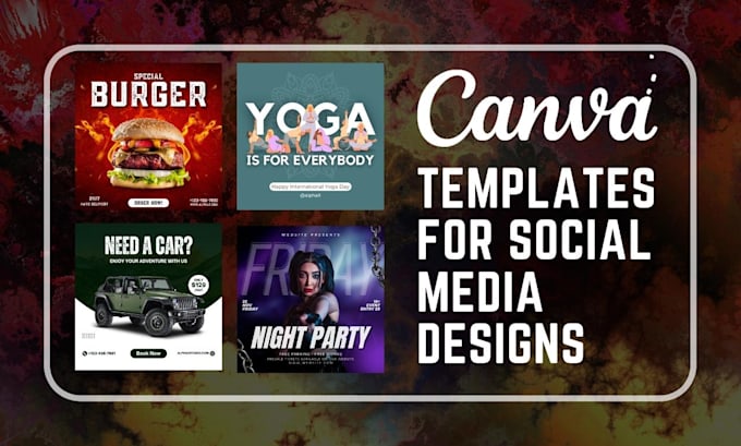 create editable canva templates and instagram post design for an attractive feed