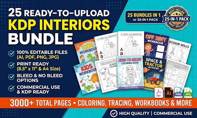 send 25 kdp interior bundle pack
