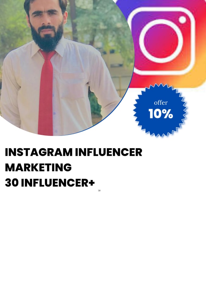 Best instagram influencer or influencer marketing by Sherkhan28 Fiverr