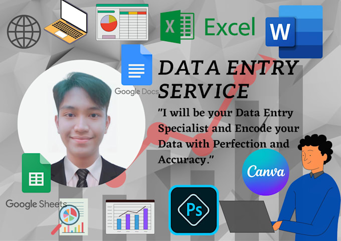 Be your data entry specialist and encode your data with perfection and ...