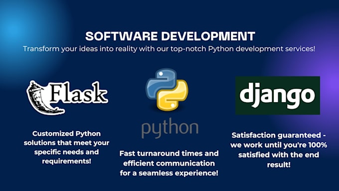 Python web development services with fastapi, flask, and django by Ryan ...