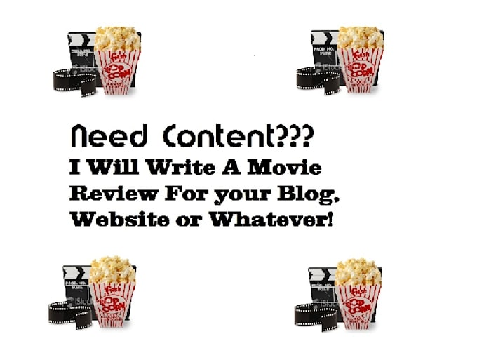 write a movie review or blog post for your website